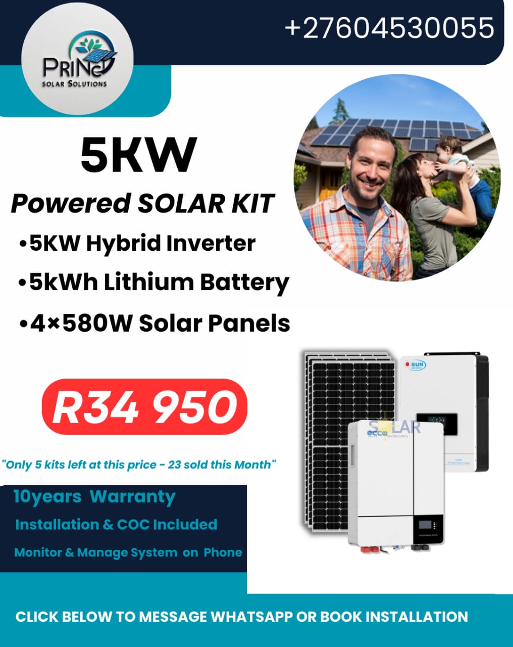 10.2kW powered solar kit