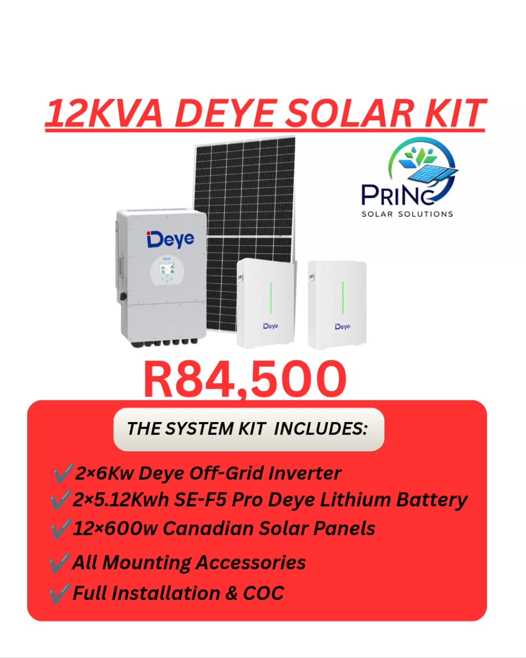 10kW powered solar kit
