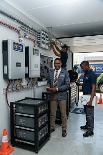 Prince Solar Solutions onsite with solar team in Gauteng